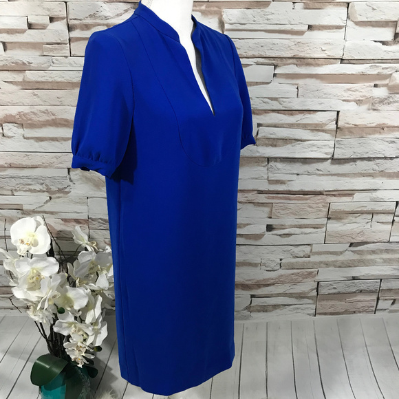 J.Crew Blue Mini Dress Sz 00 (G24) - Picture 7 of 8